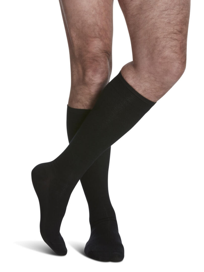 Sigvaris Chaussettes de compression à hauteur des genoux en laine mérinos pour hommes